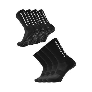 Imagem de Meias De Futebol Antiderrapantes Para Homens, 4 Pares, Esportivas Para