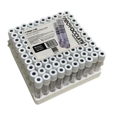 Imagem de Tubo de Coleta a Vácuo Plástico Seco Sem Aditivo 4 ml (NEOLAB) - Rack 