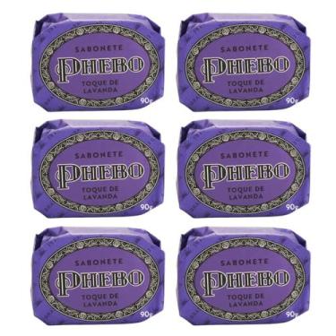 Imagem de Kit Sabonete em Barra Phebo de Glicerina Toque de Lavanda 90g 06 unida