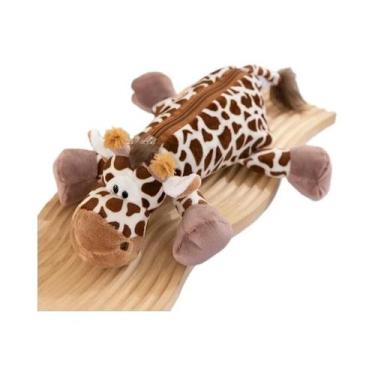 Imagem de Estojo De Lápis De Pelúcia Grande Com Desenhos De Animais (Elefante E 