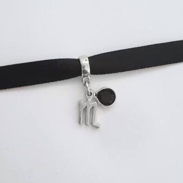 Imagem de Pingente Berloque Signo Escorpião com Strass - Banhado a Prata 925 - W