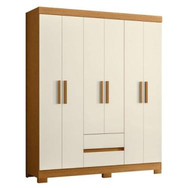 Imagem de Guarda Roupa Olímpia 6 Portas 2 Gavetas Estrutura em MDP Albatroz Móve