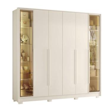 Imagem de Guarda Roupa Napoli com Espelho Estrutura em MDP Albatroz - Albatroz M