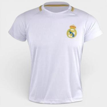 Imagem de Camiseta Infantil Real Madrid Merengue Menino - Branco - 4 - Braziline