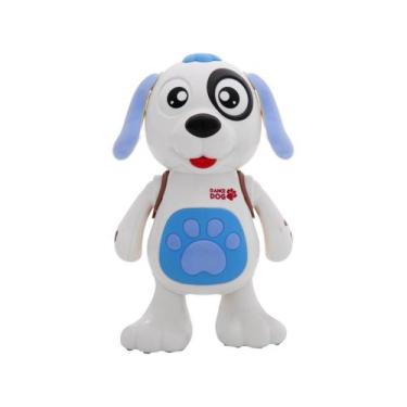 Imagem de Dancing Dog Mexe Dança Luz E Som Brinquedo Musical - Dm Toys, Branco e