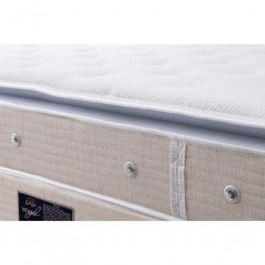 Imagem de Cama Box + Colchão Castor Solteiro Super Luxo Vitagel One Face 88x188x