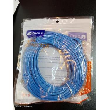 Imagem de CABO DE REDE RJ45 CAT 5 15M ONEX INT-1015M - Conexão Rápida e Confiáve