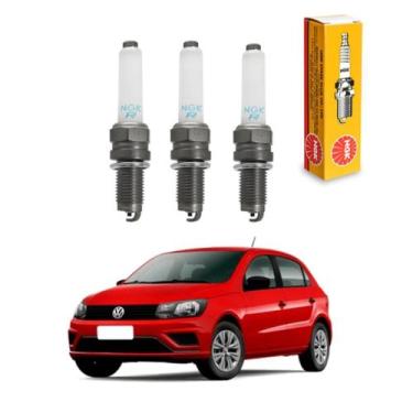 Imagem de Jogo de velas NGK Gol G7 G8 1.0 3 cilindros 2018 até 2022