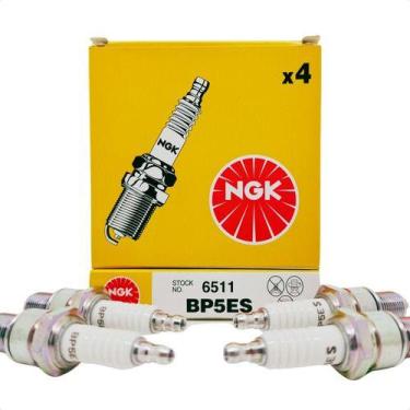 Imagem de Jogo de Velas de Ignição NGK BP5ES Fiat Ford Volkswagen Chevrolet Rena