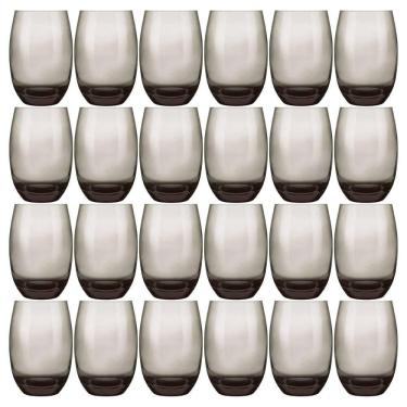 Imagem de Jogo de Copos Long Drink Aruba 465ML em Vidro Fumê com Parede Fina e Alta Durabilidade Aruba