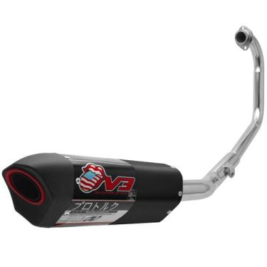 Imagem de Escapamento Esportivo Alumínio Pro Tork V3 Fazer 250 2006 Até 2009, AL