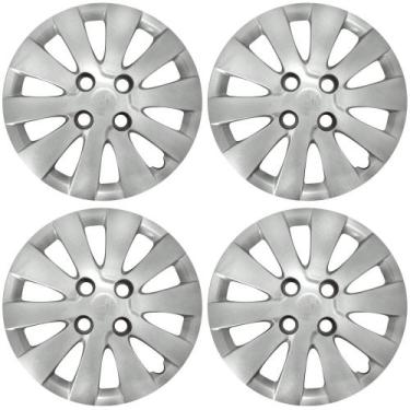 Imagem de Calota Aro 14" cor Prata Modelo HB20 Hatch/Sedan 14/15 Jogo c/ 4 Calot