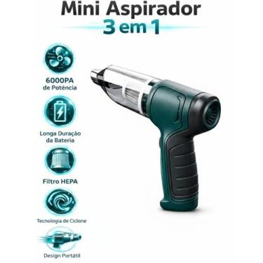Imagem de Mini Aspirador Sem Fio para Carro, Sofá e Estofados - Aspirador de Pó