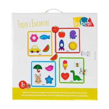 Imagem de TOQUE E ENCONTRE  -  Brinquedo Educativo  Pedagógico - BABEBI