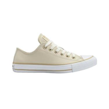 Imagem de Tênis Converse Chuck Taylor All Star Sintético - Bege Claro, Branco, 3