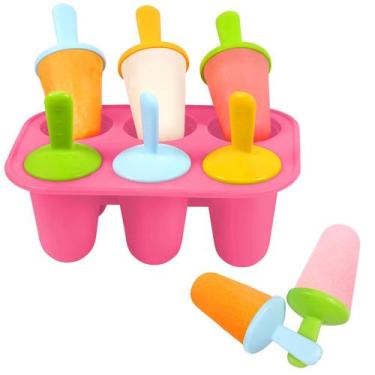 Imagem de Moldes de picolé Miaowoof Silicone de 6 cavidades para crianças pequen