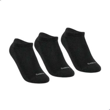 Imagem de Kit De Meia Esportiva Selene Preta, Pt, Preto, Preto, Preto, 34/38
