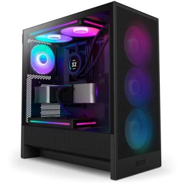 Imagem de Gabinete NZXT H5 Flow, Quadro Único RGB, até 360mm, Mid-Tower, ATX, La
