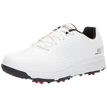 Imagem de Skechers Sapato de golfe masculino à prova d'água, Sola branca/preta, 12