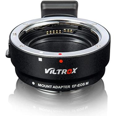 Imagem de Adaptador de lente EF-EOS M Anel conversor de lente de foco automático compatível com lentes Canon EF/EF-S e Canon EOS-M (montagem EF-M) câmera EOS M M2 M3 M5 M6 M10 M50 M100