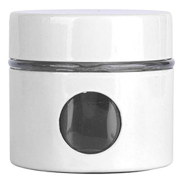Imagem de Jarra de recipiente de gr?os de caf¨¦,mini jarra selada de vidro de ferro, tanque de armazenamento de cozinha, decora??o de casa, para a?¨²car, caf¨¦, ch¨¢, farinha, biscoitos, feij?o(WHITE), Jarra