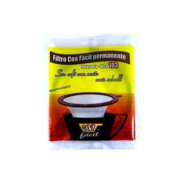 Imagem de Coador Filtro Permanente de Poliéster Para Café Coa Fácil 103