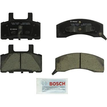 Imagem de BOSCH BC370 QuietCast Conjunto de pastilhas de freio a disco de cerâmica premium - Compatível com Chevrolet Cargo Van, Express, Suburban, Tahoe; Dodge Ram; GMC Savana, Suburban, Yukon + mais; FRENTE