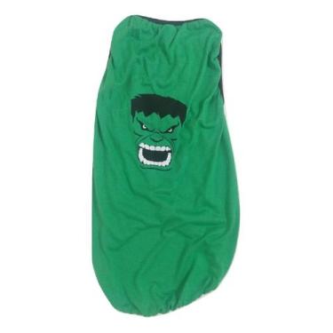 Imagem de Camiseta Para Cães Super Heróis  Hulk Verde  Tamanho P - Nica Pet