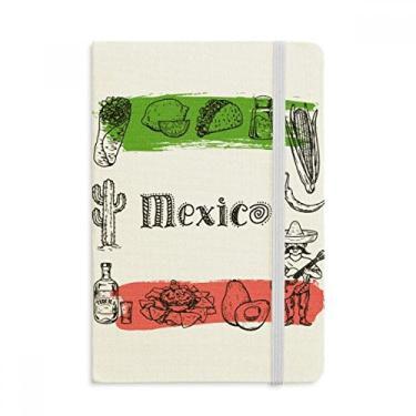 Imagem de Caderno de desenho de cacto da Mexico Cuisine, capa dura de tecido, diário clássico