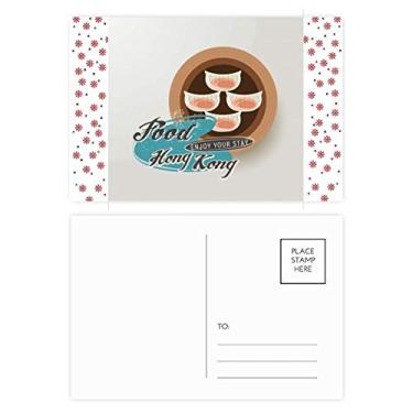 Imagem de Cartão postal Hong Kong Har Gow Dumplings Natal Celebração Cartão postal Bênção