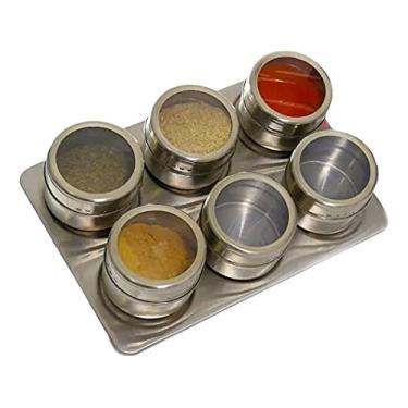 Imagem de PORTA CONDIMENTO MAGNETICO EM INOX 6PCS