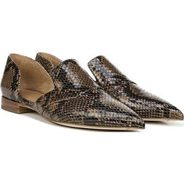 Imagem de Franco Sarto Toby Taupe Snake Leather D'Orsay Flats I-1-113977 -9 M, 9 Medium, Taupe