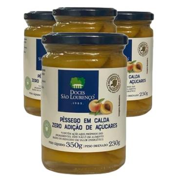 Imagem de Pessego em Calda Diet São Lounreço 350g (4 vidros)