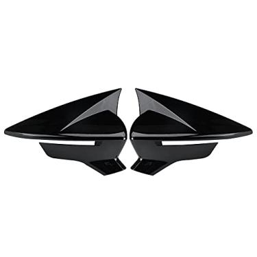 Imagem de MACHSWON Capas para retrovisores de porta esquerda direita, 1 par de capas ABS para espelho, compatível com SEAT Leon MK3 5F ST FR Cupra Ibiza Mk5 Arona KJ7, preto brilhante
