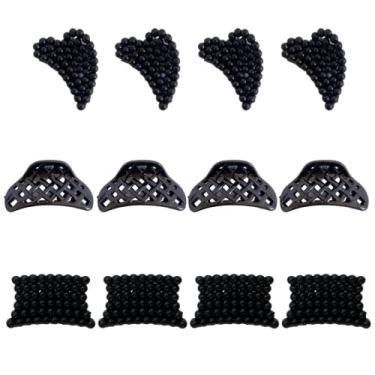 Imagem de Kit 12 Peças Piranha Prendedor De Cabelo Lindeza (Preto)