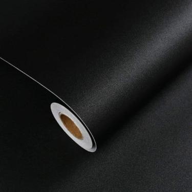 Imagem de Papel Adesivo Envelopamento Móveis/Parede Preto Fosco