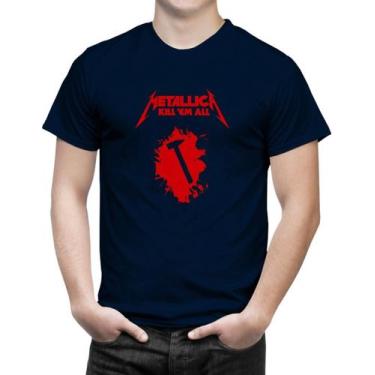 Imagem de Camiseta Masculina Banda Metalica Álbum Kill 'Em All Rock - Semprenalu