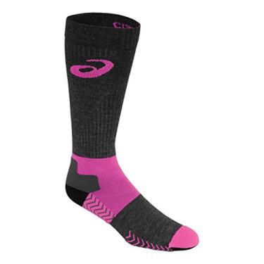 Imagem de ASICS Meias de compressão de cano alto de lã, rosa, pequeno