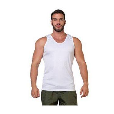 Imagem de Camiseta Regata Masculina Branca Básica Dry - Militar E Cia