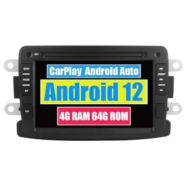 Imagem de RoverOne Automotivo Radio Estéreo para Renault Duster Dacia Logan Sandero Dokker Lodgy com CarPlay Android Auto Navegação GPS Bluetooth Central Multimídia WiFi