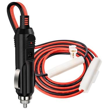 Imagem de Anina Carregador de carro DC 12V para conector de rádio móvel CB cabo de alimentação de substituição com fusível de 15A para YAESU FT-7800R FT-7900R FT-8900R FT-2600 Kenwood TM-741 TM-G707 TM271 TM281