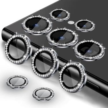 Imagem de TIUYAO Protetor de lente de câmera para Samsung Galaxy S24 Ultra, capa de lente de anel de liga de alumínio de vidro temperado com [bandeja de instalação] [ferramenta de remoção] Adequado para Samsung