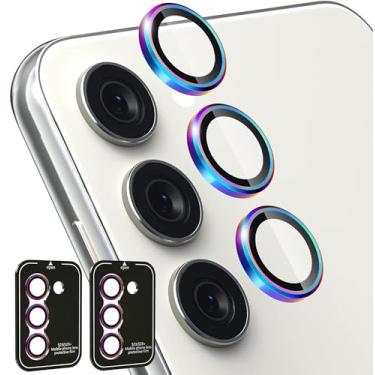 Imagem de Ltezixal Para protetores de lente de câmera Samsung Galaxy A35 5G, capa de câmera de vidro temperado ultrafina com nitidez HD resistente a arranhões com bordas de alumínio, capa de lente de metal