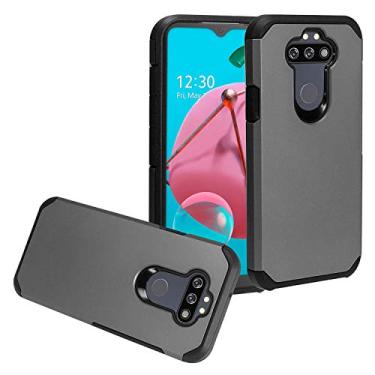 Imagem de CELZEN - Para LG Aristo 5, K31 Rebel, Tribute Monarch, Fortune 3, Phoenix 5, Risio 4, K31, K8X - Capa de telefone emborrachada - AH2 Cinza