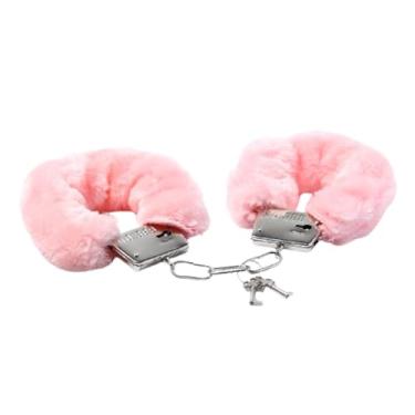 Imagem de Pulseiras de tornozelo ajustáveis algemas macias de pelúcia fofa tornozeleira corrente de aço inoxidável com liberação de chave para festa cosplay joias presentes, Adjustable, Aço inoxidável, Sem