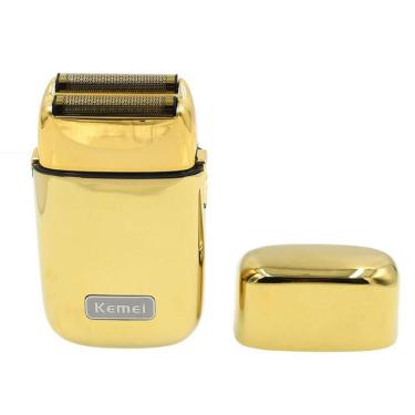 Imagem de Barbeador Elétrico Shaver Recarregável Kemei Km Tx1 Gold