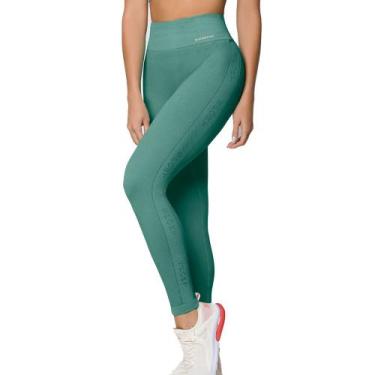 Imagem de Legging Selene Fitness Cós Cintura Alta Sem Costura Para Academia, Ver