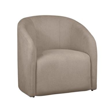 Imagem de Poltrona Decorativa Recepção Lara Tecido Requinte Bouclê - Fina Mobíli