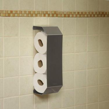 Imagem de Suporte para 3 rolos de papel higiênico de Parede em Inox - Maxx Diamo