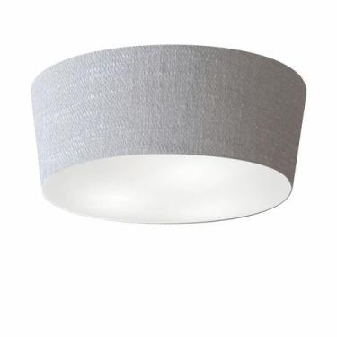 Imagem de Plafon Para Quarto Cone SQ-3004 Cúpula Cor Rústico Cinza - Vivare